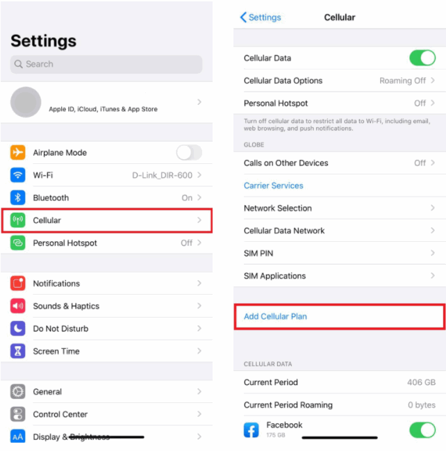 activate esim on ios