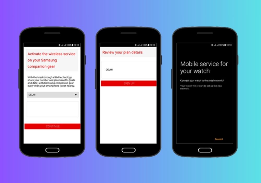 Activate eSIM on Airtel on your Samsung Gear Watch