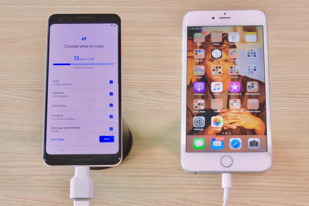 transfer esim from iphone to android