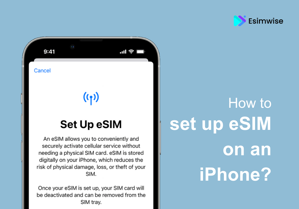 How to set up eSIM on an iPhone