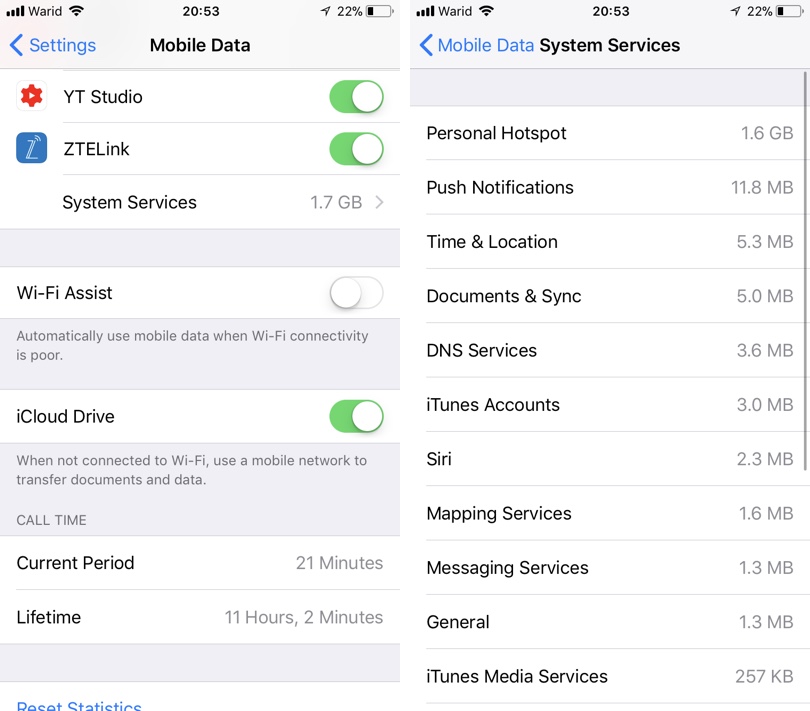 how much data does hotspot use